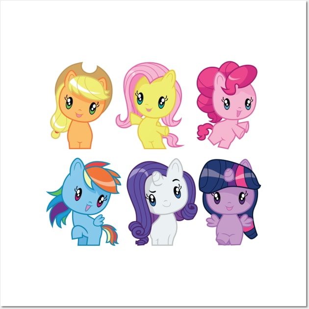 CM Crew Mane 6 Wall Art by CloudyGlow